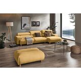 Lomoco KOTNA SEDEŽNA GARNITURA, velur barve karija | Shoptok.si