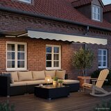  Ručni okvir tende s LED-ima Krem i Antracit 3 x 2 m | shoptok.hr