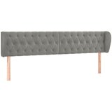 Maison Chic vzglavna omarica - nočna omarica - posteljna omarica z ušesi svetlo sivo 203x23x78/88 cm žamet, (21711214) | Shoptok.si