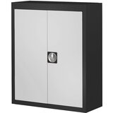 mauser skladiščna omara, brez odprtih skladiščnih posod, vxšxg 820 x 680 x 280 mm, dve barvi, korpus črn, vrata siva | Shoptok.si
