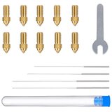 Elegoo hotend kit neptune 4/4 pro multi-size brass nozzle pack brass Cene