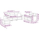  3-dijelni set sofa s jastucima bež od mikrovlakana | shoptok.hr