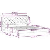  Okvir kreveta bez madraca svjetlosivi 180x200 cm baršunasti | shoptok.hr