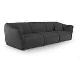 Cosmopolitan Design Temno siva sedežna garnitura iz tkanine bouclé 292 cm Tokyo – | Shoptok.si