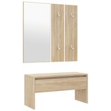  Set namještaja za hodnik boja hrasta sonome konstruirano drvo | shoptok.hr