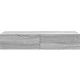 vidaXL Stenska polica s predali siva sonoma 100x36x19 cm inž. les | Shoptok.si