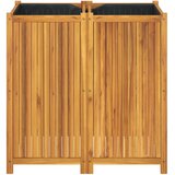  Vrtna sadilica s oblogom 100x50x100 cm od masivnog drva bagrema | Eponuda.com