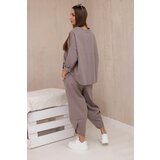 Kesi Włoski Set of new punto sweatshirt pants fango | Shoptok.si