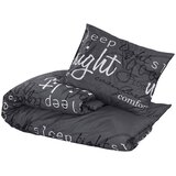  Set posteljine za poplun crni 200x200 cm pamučni | shoptok.hr