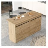 Hanah home Kuhinjski sto OR1-S, 160x60x90 cm, Hrast | Eponuda.ba