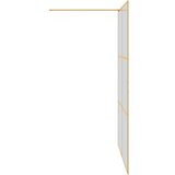  Zid za walk-in tuš Zlatno 140 x 195 cm Staklo otporno na udarce | shoptok.hr