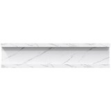  Polica na zidu s policom 2 pcs Bijeli mramor 40 x 9 x 3 cm | shoptok.hr