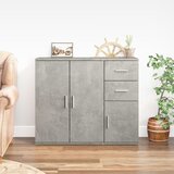  Komoda siva boja betona 91x29,5x75 cm od konstruiranog drva | shoptok.hr