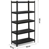  Metalni stalak za odlaganje 180 x 90 x 40 cm Humberg HR-851 crni | shoptok.hr
