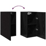 vidaXL Set TV omaric s polico s shranjevanjem z vrati 4 pcs Črni hrast 120 x 30 x 30 cm | Shoptok.si