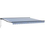  Okvir tende Plava i bijela 400 × 300 cm Poliester s PU premazom | shoptok.hr