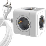 MicroConnect Razdelilnik PowerCube, 5 vtičnic 1,5m kabel, bel, (5000117644) | Shoptok.si