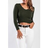 Fenzy Pletena Majica Z Okroglim Izrezom, Zelena | Shoptok.si