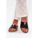 Boto Women's Cork Platform Slippers With Decorative Detail Black Vessira | shoptok.hr