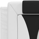  Krevet s madracem bijeli i crni 140 x 190 cm od umjetne kože | shoptok.hr