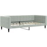  Dnevni krevet s madracem svjetlosivi 90 x 190 cm baršunasti | shoptok.hr