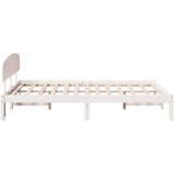  Krevetna konstrukcija Bijelo 135 x 190 cm Čvrsto borovo drvo | shoptok.hr