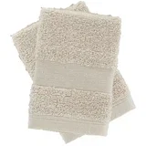 Bež pamučni ručnici u setu 2 kom od frotira 30x30 cm Anti-Bacterial –