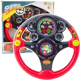  Interaktivni volan za djecu sa zvučnim i svjetlosnim efektima SUPER - crveni | shoptok.hr