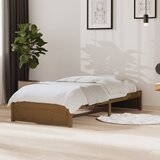  Okvir za krevet boja meda od masivnog drva 90 x 190 cm mali | Shoptok.si