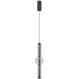 Nova Luce Siva steklena LED zatemnitvena viseča svetilka ø 12 cm Ulon – Cene