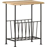  Stalak za časopise 40 x 30 x 50 cm masivno drvo manga i čelik | Eponuda.com