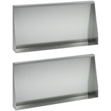 Zid za zadržavanje 2 kom. 80 x 12 x 40 cm Pocinčani čelik | shoptok.hr