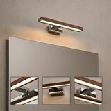  Brilagi-LED Kupaonsko osvetljenje za ogledalo WOODY MIRROR 3u1 LED/8W/230V IP44 hrom/hrast-trešnja | Eponuda.com