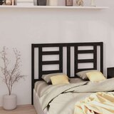  Uzglavlje za krevet crno 126 x 4 x 100 cm od masivne borovine | shoptok.hr