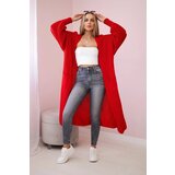 Kesi Long cardigan sweater red Cene