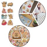  Set of Capybara Paper Stickers Various Patterns 50pcs. | shoptok.hr