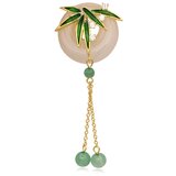 INF Broška iz bambusa s kitajskim stilom Green, (21686065) | Shoptok.si