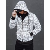 DStreet Bluza męska rozpinana z kapturem biała | ePonuda.com