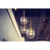 Toolight Stropna viseća svjetiljka staklena kugla 20cm APP1683-1CP | shoptok.hr