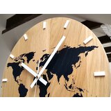  Zidni sat map black | shoptok.hr