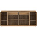 Modern Living Široka Komoda Aretta, Barva Hrasta | Shoptok.si