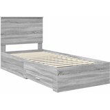  Krevetna konstrukcija Siva Sonoma 90 x 200 cm Konstruirano drvo | shoptok.hr