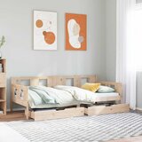 vidaXL Dnevni krevet s ladicama bez madraca 80x200 cm masivno drvo | shoptok.hr