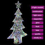 vidaXL Božično drevo med 160 LED večbarvno 150 cm Akril | Shoptok.si