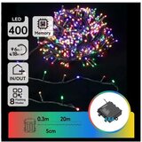 Aigostar led spoljašnja girlanda 400xLED, 8 funkcija, 4xAA, 20,3 m, višebojna | Eponuda.com