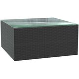  Vrtna sedežna garnitura z blazinami 7-delna poli ratan črna, (20665156) | Shoptok.si