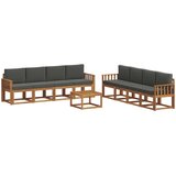  Set vanjskih sofa 9 kom. Prirodna i antracit | shoptok.hr
