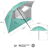  Nc17114 suncobran za plažu xxl 240 cm zeleni nils | shoptok.hr