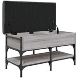  Klupa za cipele siva boja hrasta 82x42x45 cm konstruirano drvo | Eponuda.ba