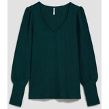 Marisse Emerald V-Neck Blouse | ePonuda.com